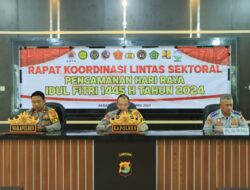 Rakor Lintas Sektoral Ops Ketupat Krakatau 2024 Diwilayah Kabupaten Tulang Bawang Barat.