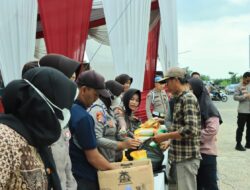 Bantu Kebutuhan Masyarakat Jelang Lebaran, Polres Tulang Bawang Barat Gelar Bazar Pasar Murah