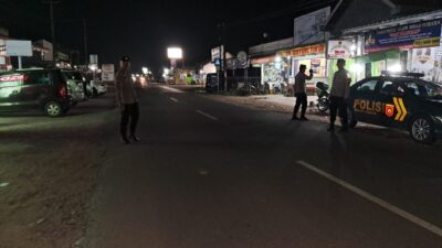 Polres Tulang Bawang Barat Gelar Patroli Black Out Akibat Pemadaman Listrik