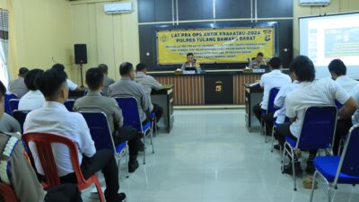 Polres Tulang Bawang Barat laksanakan Lat Pra Ops Antik Krakatau tahun 2024
