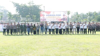 Bhayangkara Ke-78 Tahun 2024, Polres Tulang Bawang Gelar Lomba PBB Tingkat SMA dan SMP Sederajat