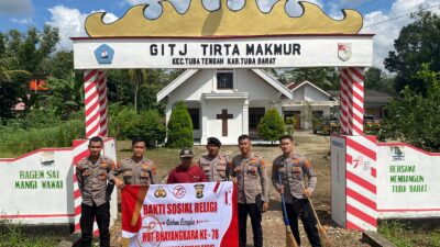 Sat Samapta Polres Tulang Bawang Barat Gelar Bhakti Religi di Tempat Ibadah Menyambut Hari Bhayangkara Ke-78