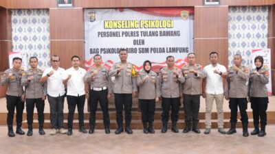 Polres Tulang Bawang Adakan Konseling Psikologi Kepada 26 Personel, AKBP James Terangkan Tujuannya