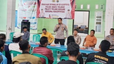 Iptu Zulian: Masyarakat Bratesana Adiwarna Apresiasi Program Bermalam di Tiap Kampung