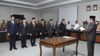 M. Firsada Lantik 7 Pejabat Pimpinan Tinggi Pratama
