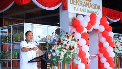 Pj Bupati Tulang Bawang Drs.Qudrotul Ikhwan Resmikan Galeri Dekranasda, Wahana Promosi Produk UMKM Tulang Bawang