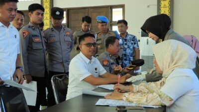 Sie Dokkes Polres Tulang Bawang Barat Lakukan Cek Kesehatan Rutin Personil Polres dan Polsek Jajaran