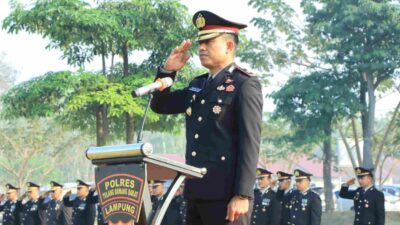 Upacara Peringatan HUT Kemerdekaan Republik Indonesia ke-79 Digelar Polres Tulang Bawang Barat dengan Khidmat