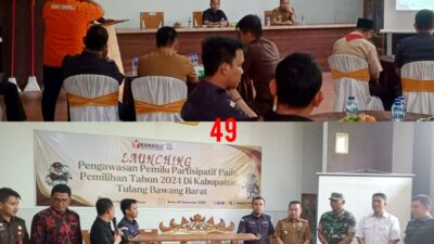 Bawaslu Tubaba Launching Pengawasan Pemilu Partisifatif 2024