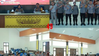 Supervisi Setum Polda Lampung ke Polres Tulang Bawang Barat Untuk Meningkatkan Tata Persuratan Dinas Polri
