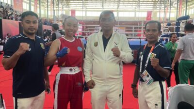 Pj. Bupati Lampung Utara Hadiri Semifinal Kickboxing, Beri Dukungan Penuh Pada Atlet, Satu Raih Medali Perak