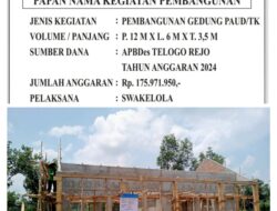 Desa Telogorejo Resmi Bangun Gedung PAUD untuk Masa Depan Anak