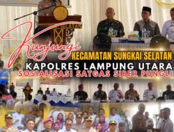 Kunjungi Kecamatan Sungkai Selatan, Kapolres Lampung Utara Sosialisasi Satgas Saber Pungli