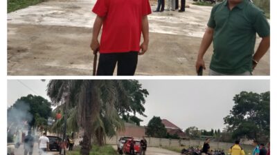 Kampung Penawar Jaya Gelar Jumat Bersih, Bersihkan Taman Kapal Seribu Bunga dengan Semangat Gotong Royong