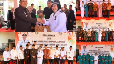 M. Firsada, M.Si., Lantik Rita Utari, S.KM.,M.M., Sebagai PJ Kepalo Tiyuh Karta Sari