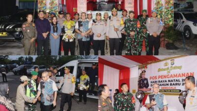 Kapolres Tulang Bawang Bersama Forkopimda Kunjungi Tiga Pos Operasi Lilin Krakatau 2024, Ini Tujuannya