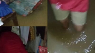 Heboh!!! Beberapa Rumah Warga Tiyuh Murni Jaya Terendam Banjir
