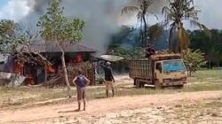 Kebakaran Hebat Melanda Bescem PT Silva Inhutani Lampung, 10 Rumah Karyawan Ludes Terbakar