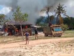 Kebakaran Hebat Melanda Bescem PT Silva Inhutani Lampung, 10 Rumah Karyawan Ludes Terbakar