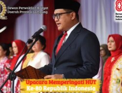 Ketua DPRD Provinsi Lampung Bacakan Teks Proklamasi dalam Upacara HUT ke-80 Kemerdekaan Republik Indonesia