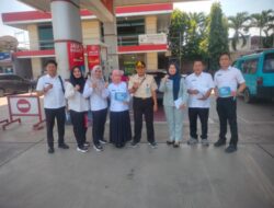 UPTD Wilayah I Bandar Lampung, UPT Pengelolaan Pajak Rajabasa Gelar Sosialisasi dan Edukasi di SPBU Hingga Poskeskel