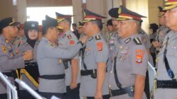 9 Pejabat Utama Dan 4 Kapolres Berganti, Kapolda Lampung Gelar Upacara Serah Terima Jabatan