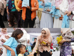 Hari Ke-4 Ramadan, TP PKK dan DWP Lampung Bagikan 700 Paket Takjil untuk Warga